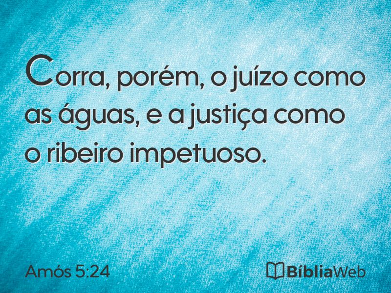 Amós 5:24 em imagem para compartilhar