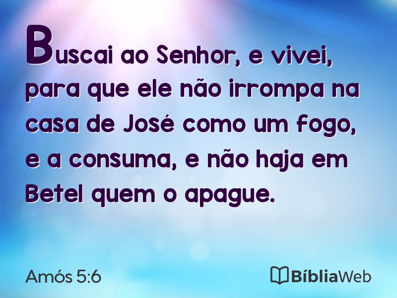 Amós 5:6 em imagem para compartilhar