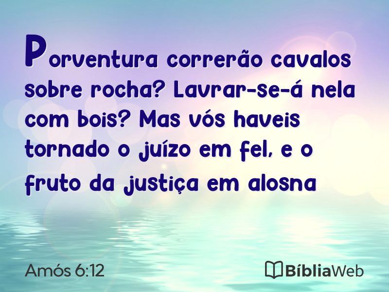 Amós 6:12 em imagem para compartilhar