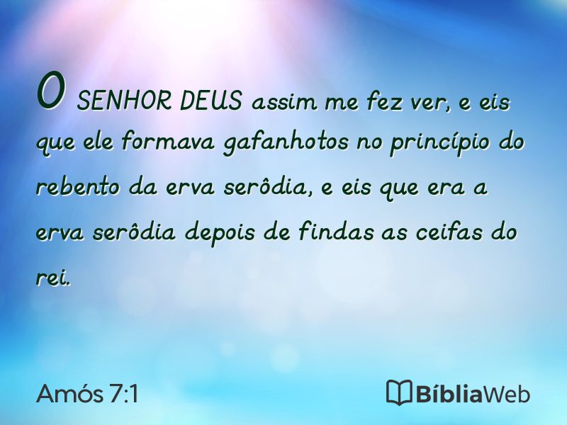 Amós 7:1 em imagem para compartilhar