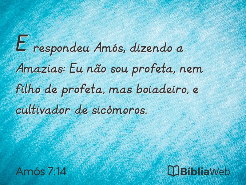 Amós 7:14 em imagem para compartilhar