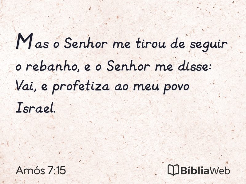 Amós 7:15 em imagem para compartilhar