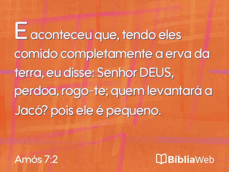 Amós 7:2 em imagem para compartilhar