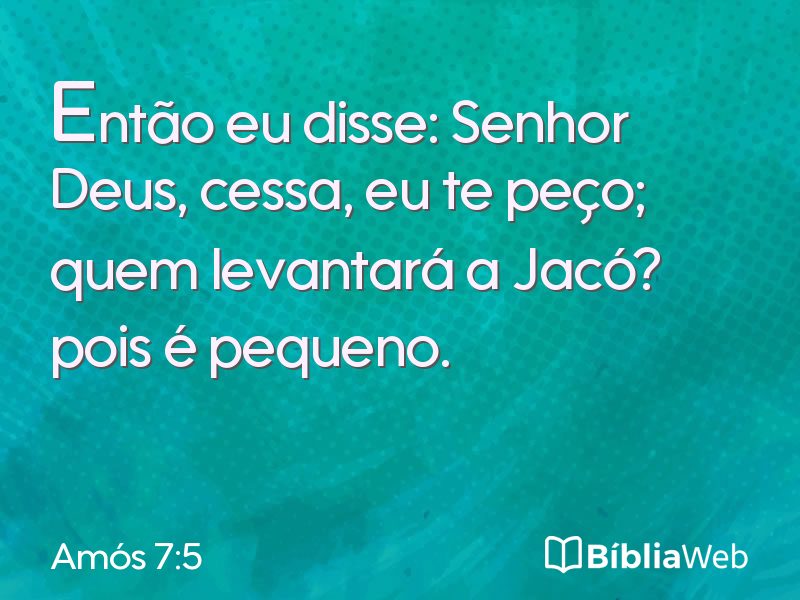 Amós 7:5 em imagem para compartilhar