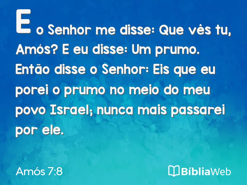 Amós 7:8 em imagem para compartilhar