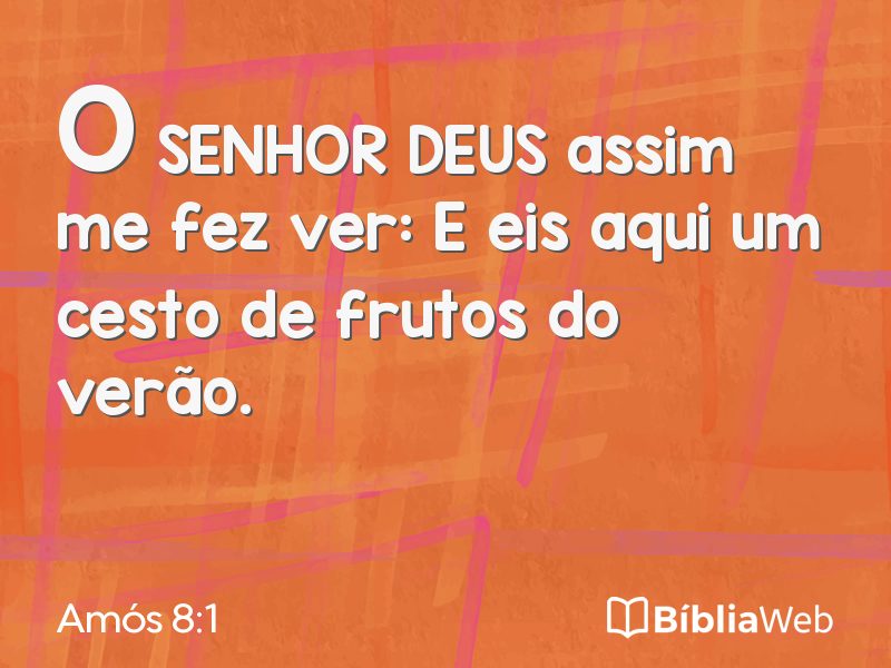 Amós 8:1 em imagem para compartilhar