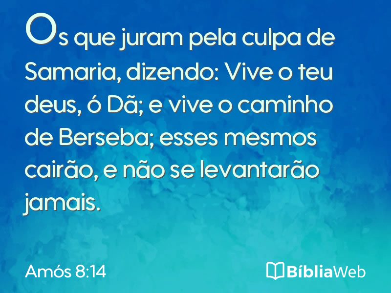Amós 8:14 em imagem para compartilhar