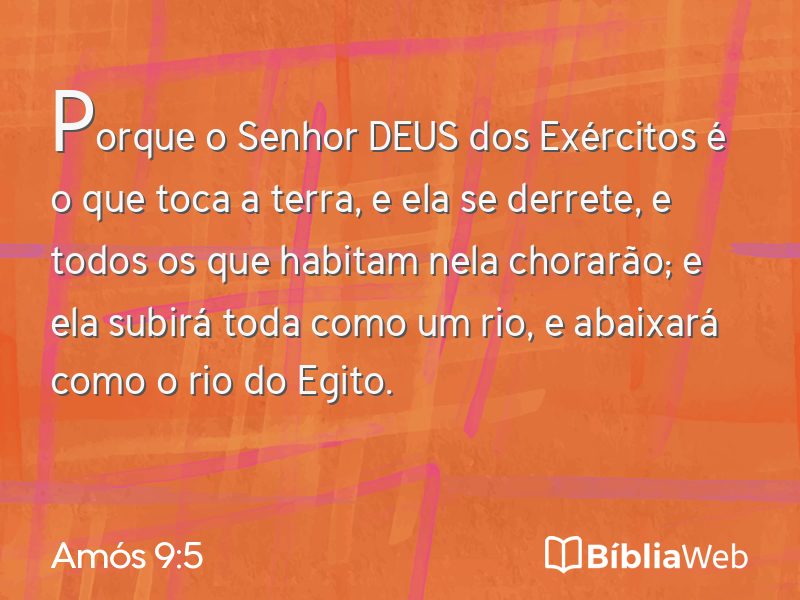 Amós 9:5 em imagem para compartilhar
