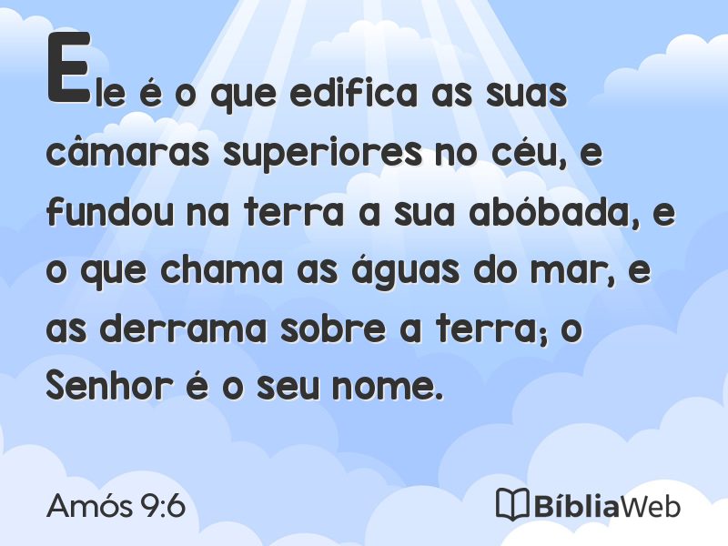 Amós 9:6 em imagem para compartilhar