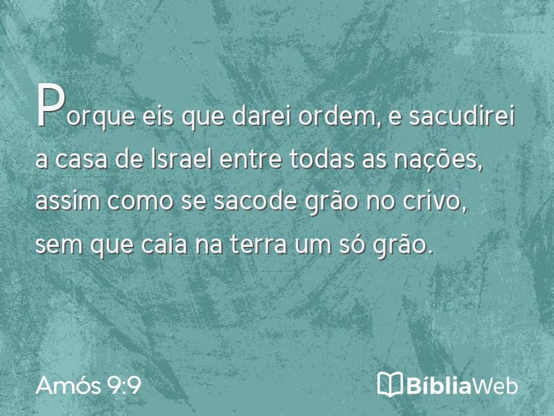 Amós 9:9 em imagem para compartilhar