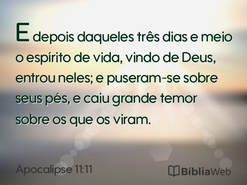 Apocalipse 11:11 em imagem para compartilhar
