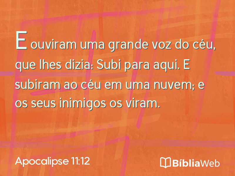 Apocalipse 11:12 em imagem para compartilhar