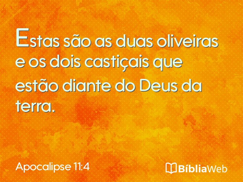 Apocalipse 11:4 em imagem para compartilhar