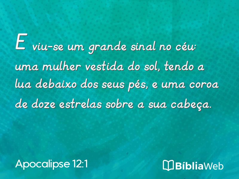 Apocalipse 12:1 em imagem para compartilhar