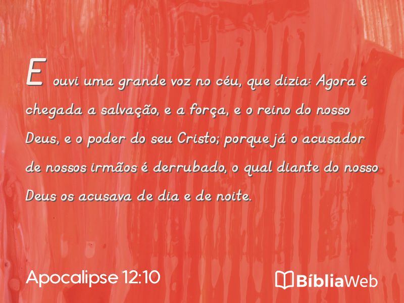 Apocalipse 12:10 em imagem para compartilhar