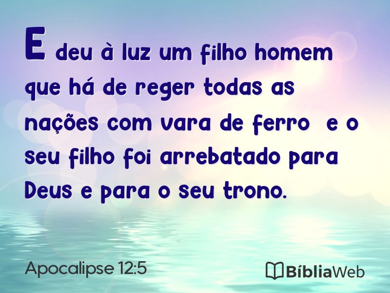 Apocalipse 12:5 em imagem para compartilhar