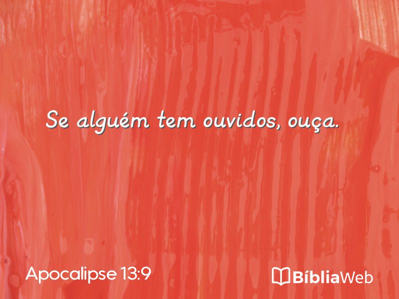 Apocalipse 13:9 em imagem para compartilhar
