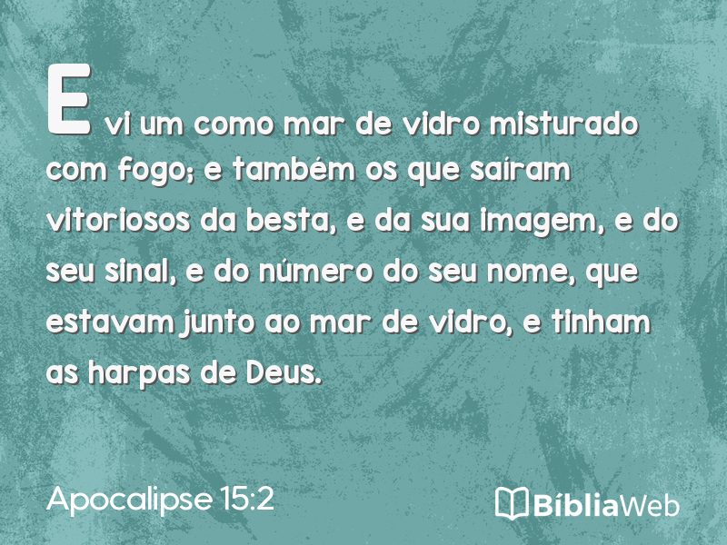Apocalipse 15:2 em imagem para compartilhar