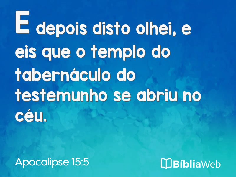Apocalipse 15:5 em imagem para compartilhar