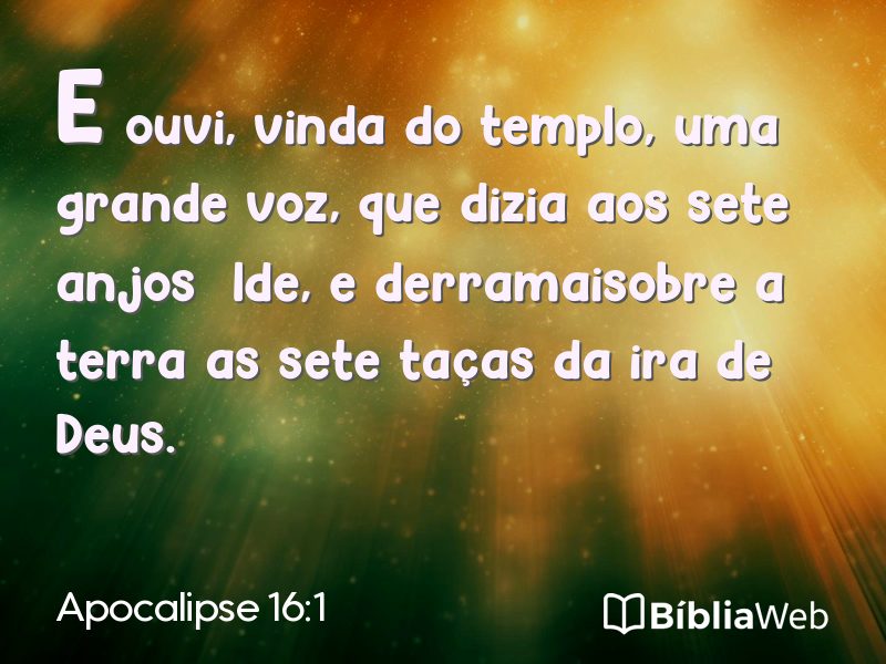 Apocalipse 16:1 em imagem para compartilhar