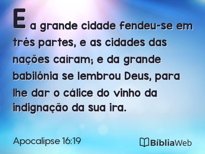 Apocalipse 16:19 em imagem para compartilhar