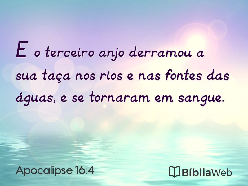 Apocalipse 16:4 em imagem para compartilhar