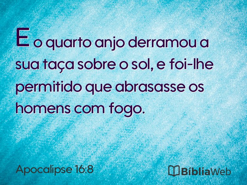 Apocalipse 16:8 em imagem para compartilhar