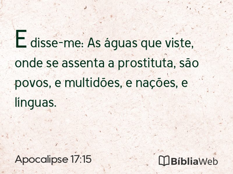 Apocalipse 17:15 em imagem para compartilhar