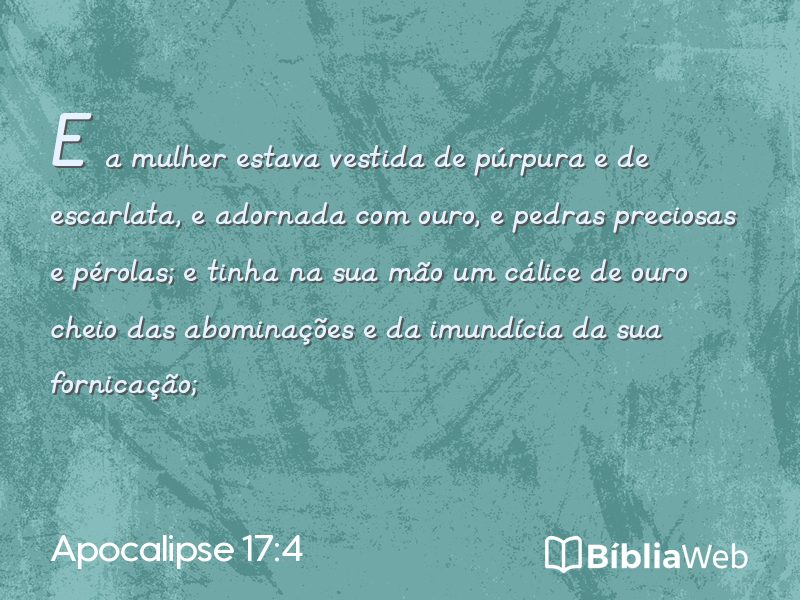 Apocalipse 17:4 em imagem para compartilhar