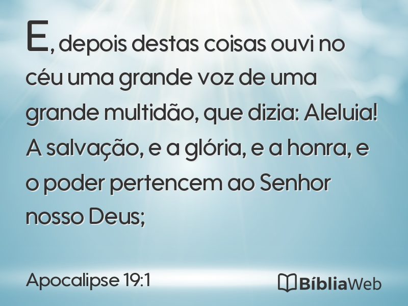 Apocalipse 19:1 em imagem para compartilhar