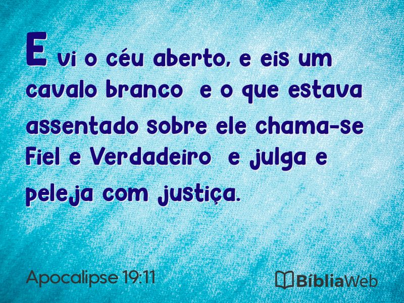 Apocalipse 19:11 em imagem para compartilhar