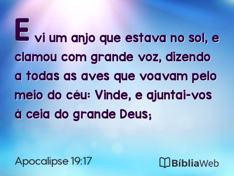 Apocalipse 19:17 em imagem para compartilhar