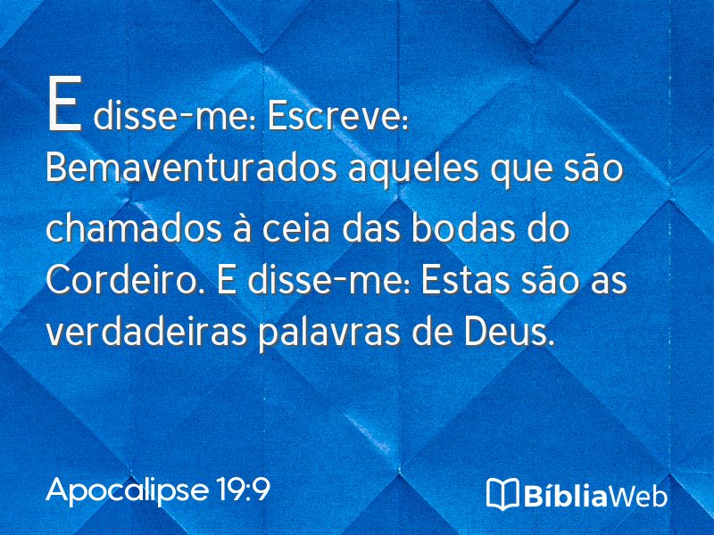 Apocalipse 19:9 em imagem para compartilhar