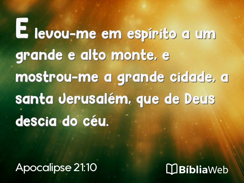 Apocalipse 21:10 em imagem para compartilhar