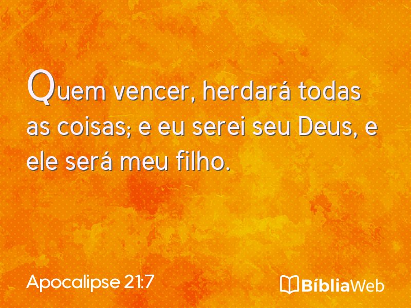 Apocalipse 21:7 em imagem para compartilhar
