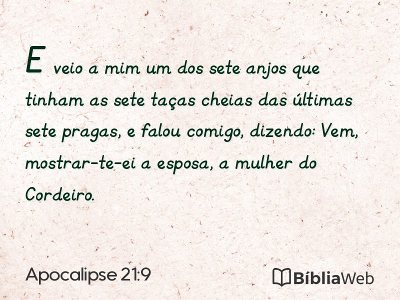 Apocalipse 21:9 em imagem para compartilhar