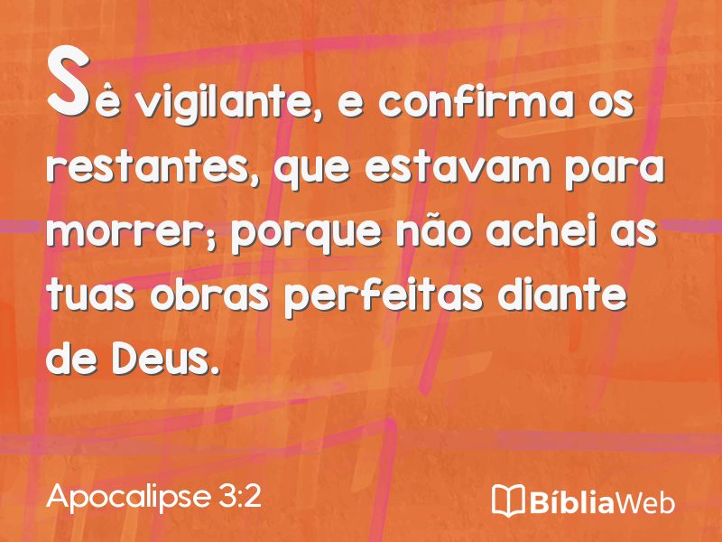 Apocalipse 3:2 em imagem para compartilhar
