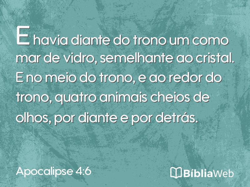 Apocalipse 4:6 em imagem para compartilhar