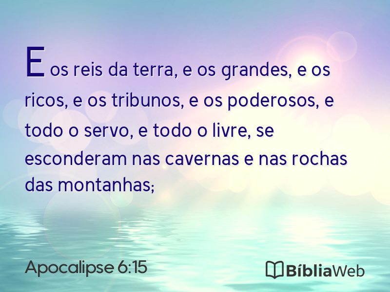 Apocalipse 6:15 em imagem para compartilhar