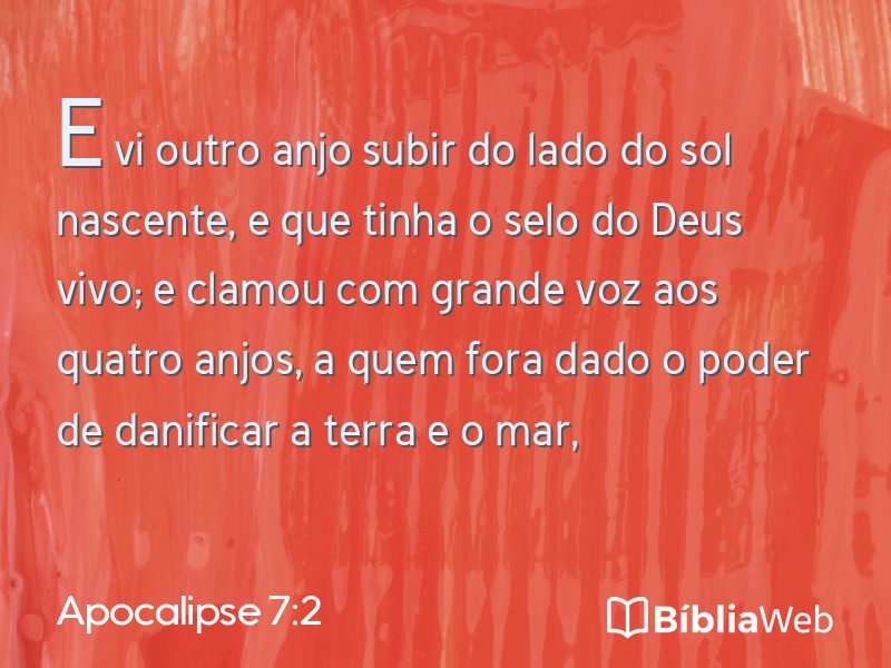 Apocalipse 7:2 em imagem para compartilhar