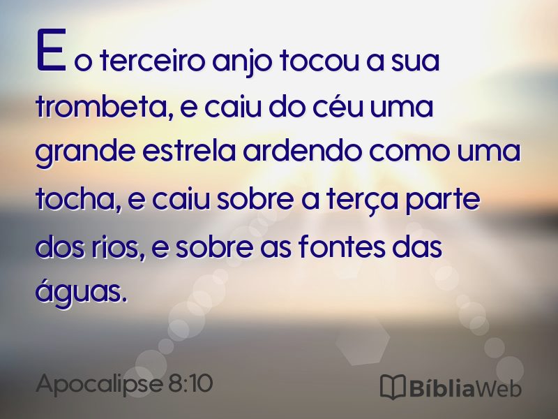 Apocalipse 8:10 em imagem para compartilhar