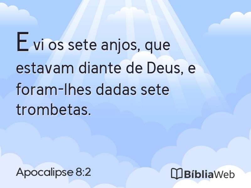 Apocalipse 8:2 em imagem para compartilhar