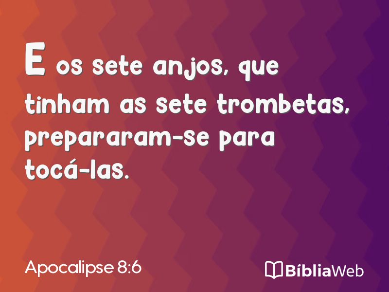 Apocalipse 8:6 em imagem para compartilhar