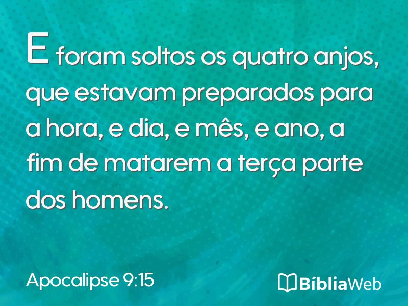 Apocalipse 9:15 em imagem para compartilhar