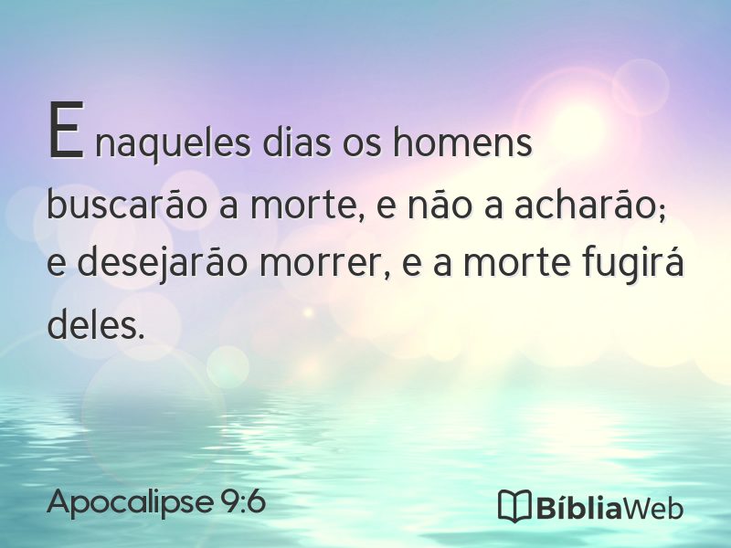 Apocalipse 9:6 em imagem para compartilhar