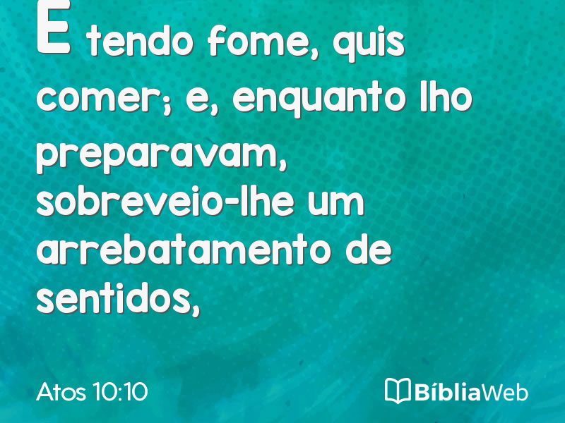 Atos 10:10 em imagem para compartilhar