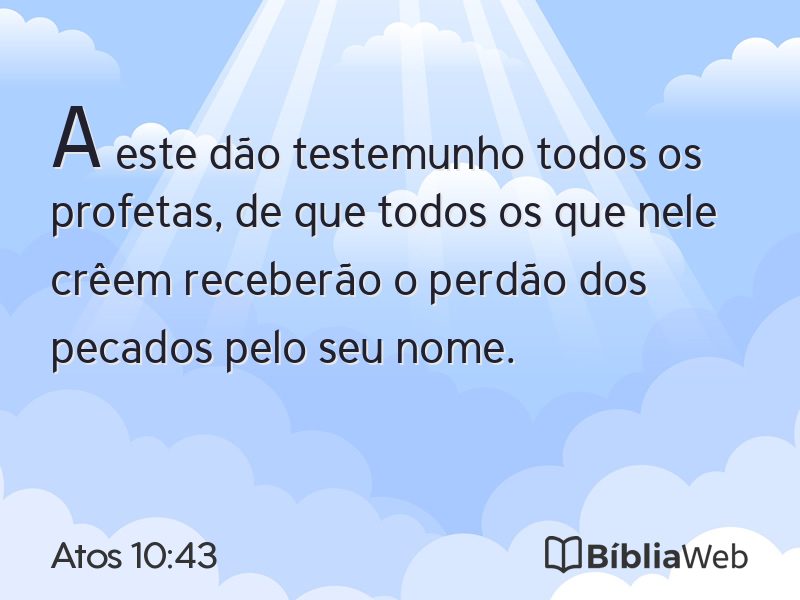 Atos 10:43 em imagem para compartilhar
