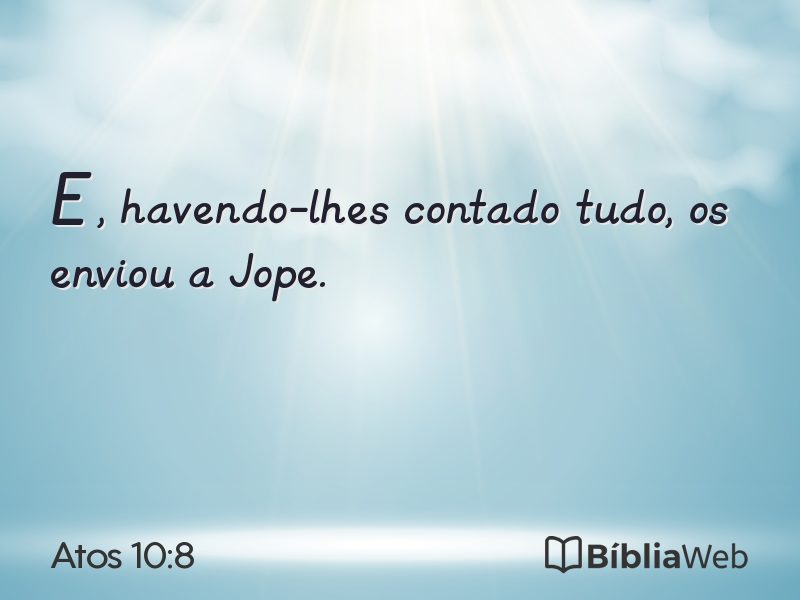 Atos 10:8 em imagem para compartilhar