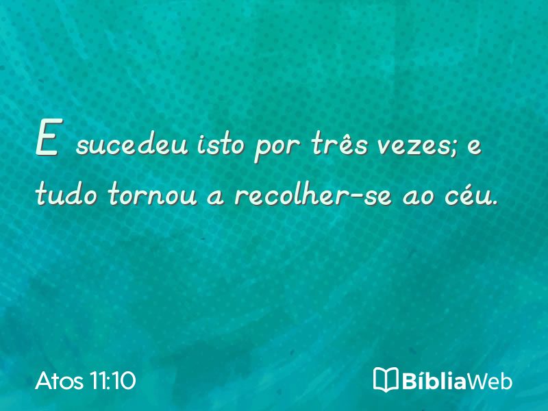 Atos 11:10 em imagem para compartilhar