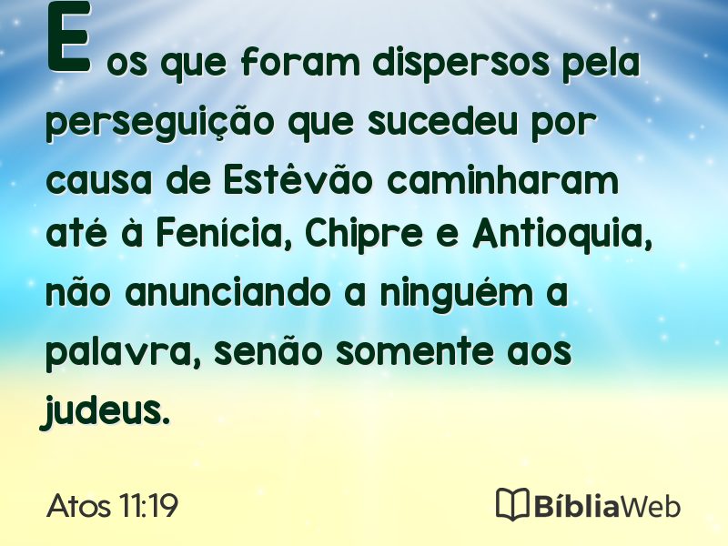 Atos 11:19 em imagem para compartilhar